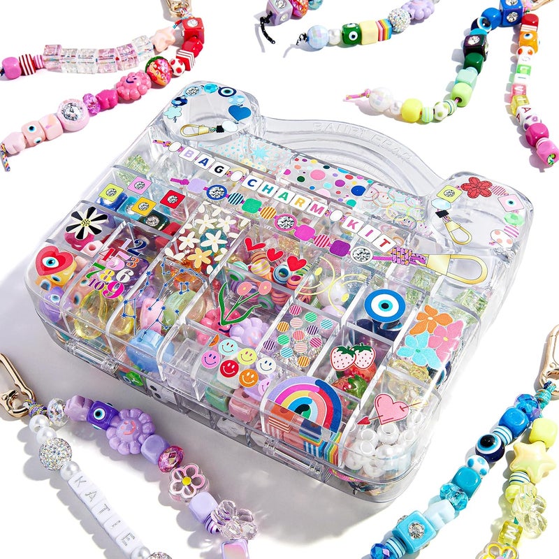 BaubleBar Ultimate DIY Bag Charm Kit | Oprah’s Favorite Things | Great for a Gift or Party | Keychain Jewelry Making Kit with Beads - Image 1